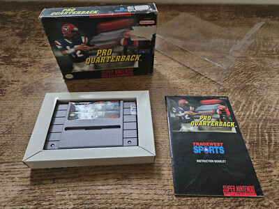 SNES SUPER NINTENDO - PRO QUATERBACK #SPT USA NTSC CIB