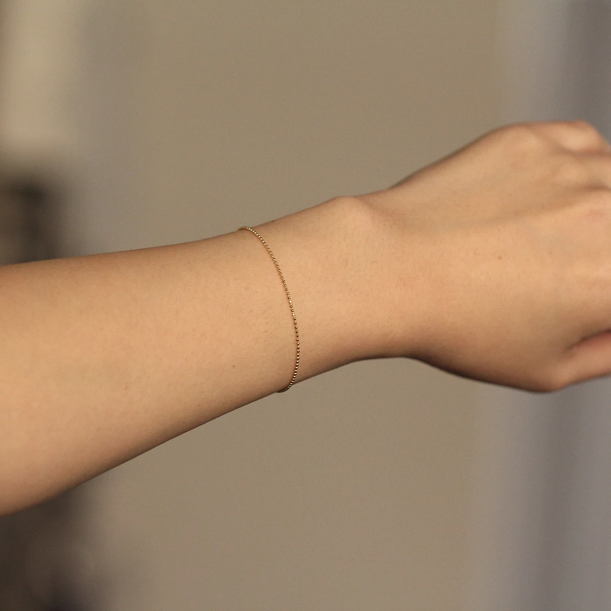 Gold Bracelet, Thin Gold Bracelet, Dainty Gold Chain Bracelet