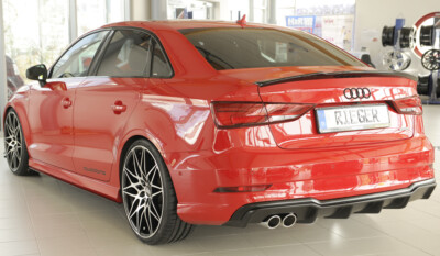Rieger CUP Diffusor für Audi A3 8V Cabrio Limo S-Line Heck Ansatz für DELinks