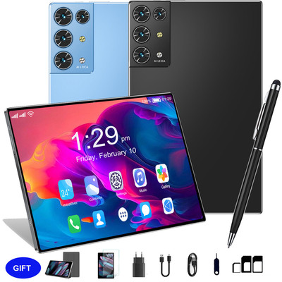 2025 New PAD Tablet 10 Zoll Android 14 16GB RAM+256GB HD Octa Core 1920*1200 LTE