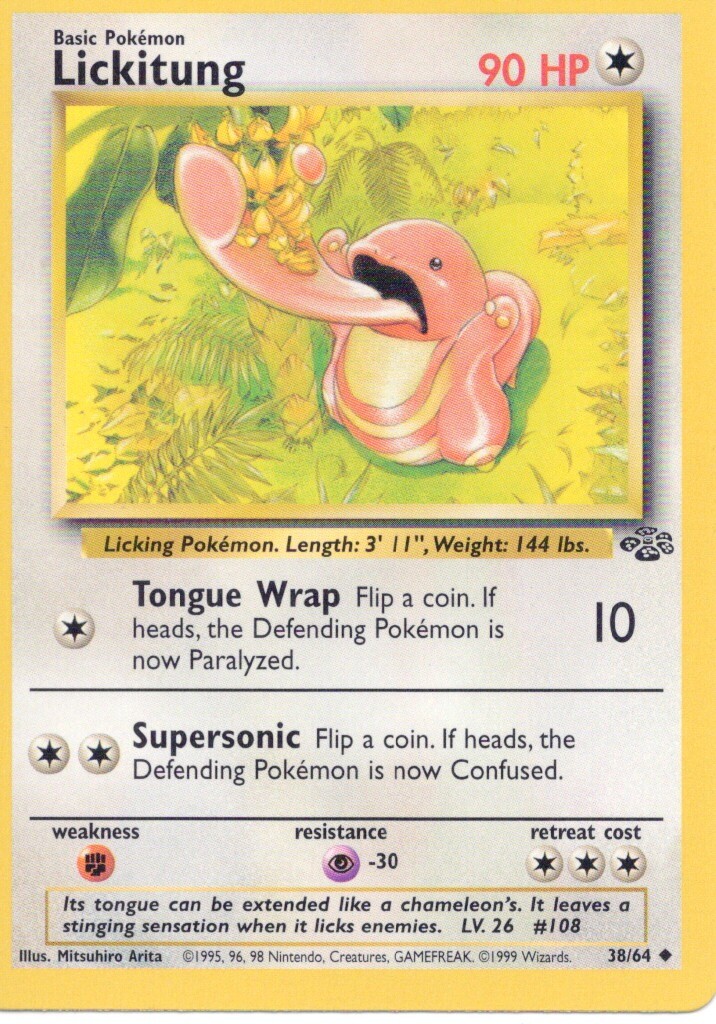 pokemon jungle unlimited card list Jungle Complete Master Set (64/64) 1999 [MP-DMG]