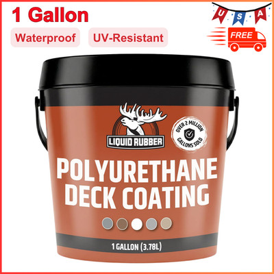 Textured Polyurethane Deck Coating - 10X Stronger Than Paint Stain - Waterproof
