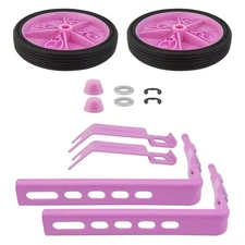 Kids Bicycle Training Wheel Set for 12"/16"/20" Inch Single Speed Bikes Pink New