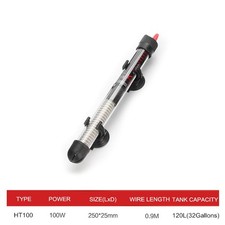 100/200/300W Aquarium Fish Tank Heater Submersible Thermostat for Tropical Tank