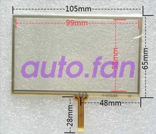 New for 4.3 inch learning machine / car navigation external screen touch glass