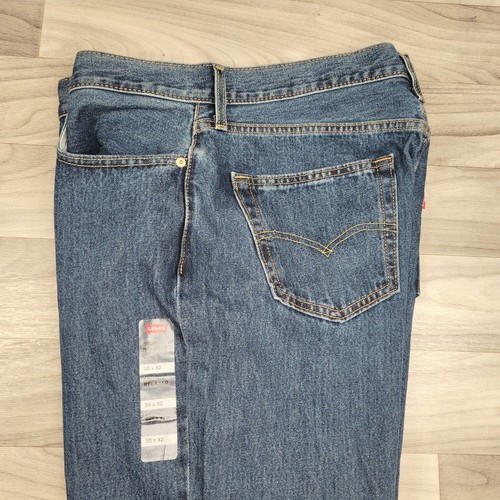 Jeans Levis 550 uomo 35x32 (effettivo 34x31,5) blu relaxed gamba affusolata denim nuovo con etichetta - Foto 4 di 14