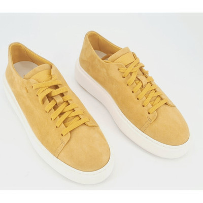 SANTONI Damen Ballerinas Orange Glace Leder T.40 Flach Casual