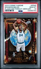 2023 TOPPS COSMIC CHROME PLANETARY PURSUIT 5 BRANDON MILLER MERCURY PSA 10 RC