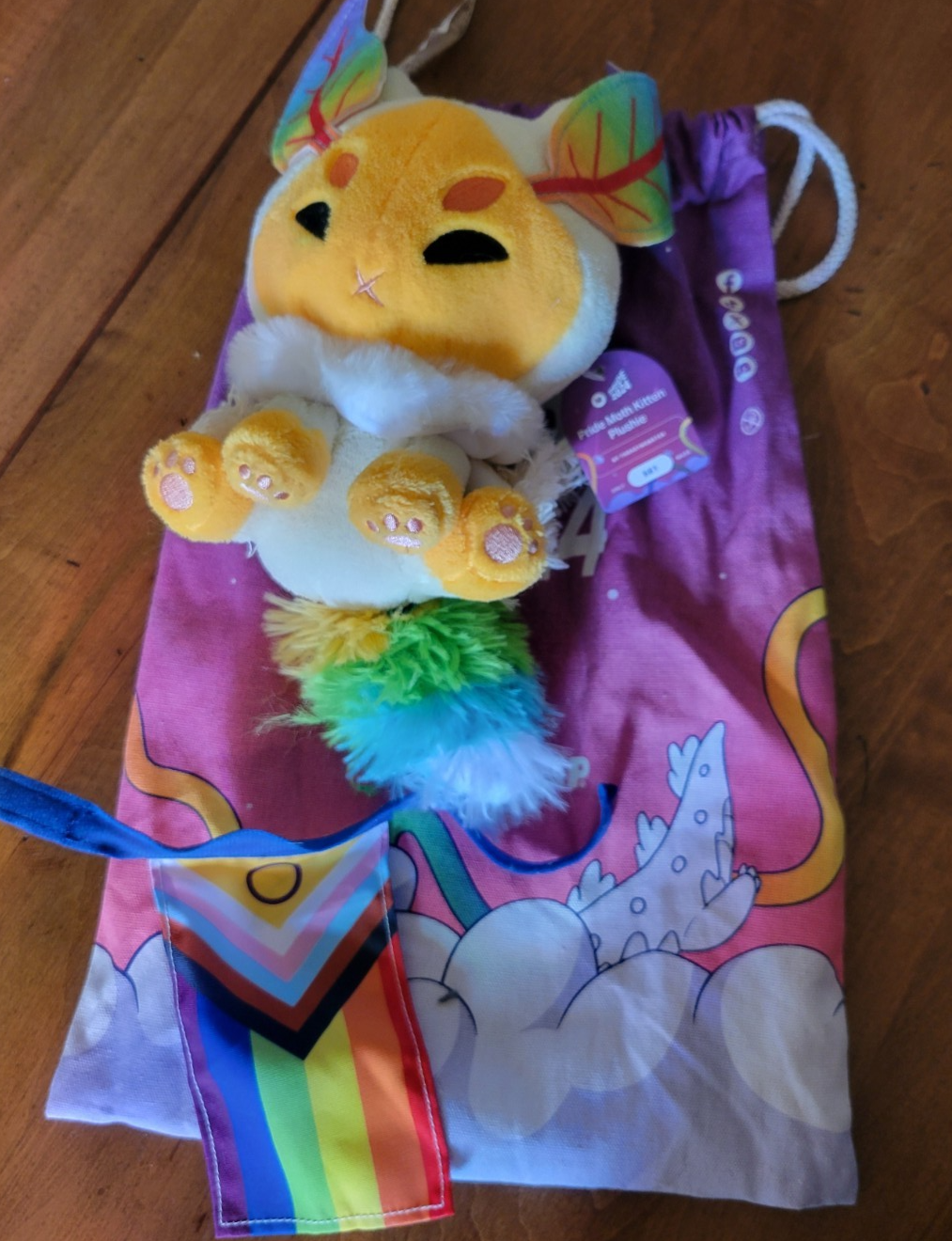 NWT Makeship Pride Moth Kitten by thekeymonster Only 561 Made!