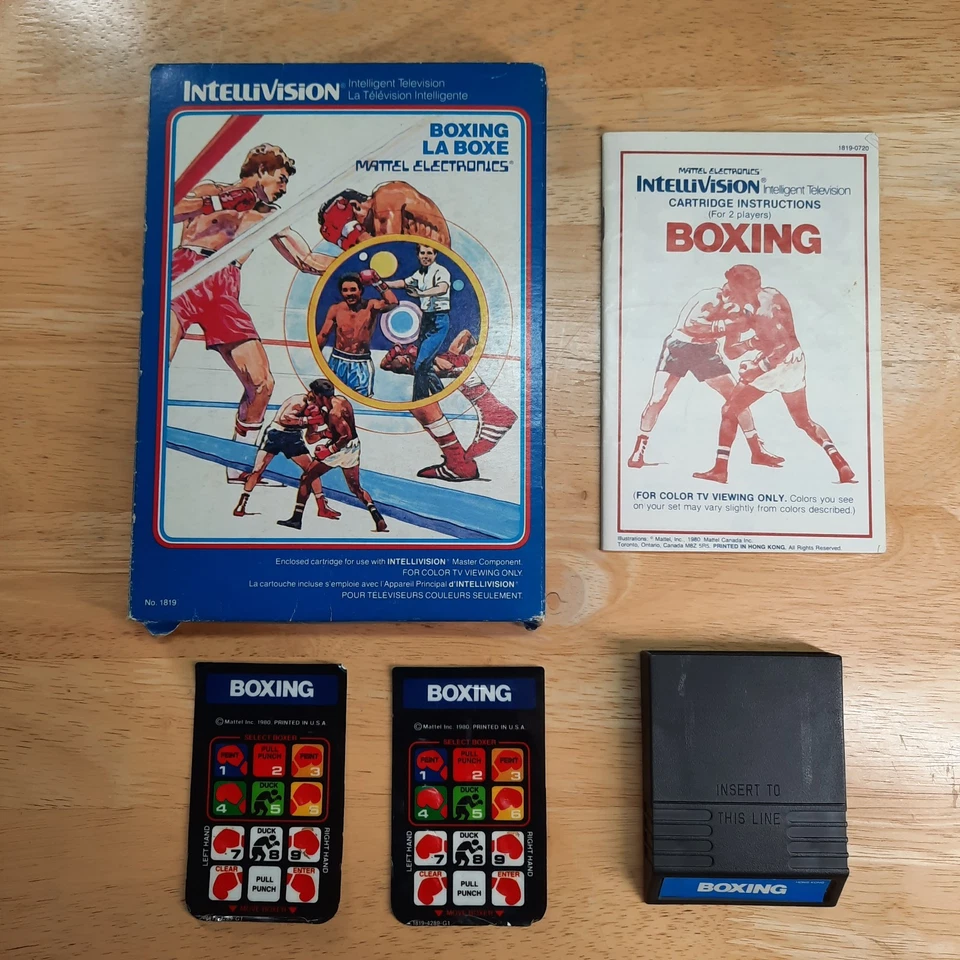 Vintage 80s Mattel Electronics Intellivision Boxing Game 1980 Complete In Box - Image 2 of 4