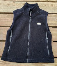 Women’s S REI Polartec Fleece Black Vest Made In USA 🇺🇸