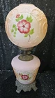 Gone with the Wind Double-Globe Floral Handpainted Hurricane Lamp Vintage Light