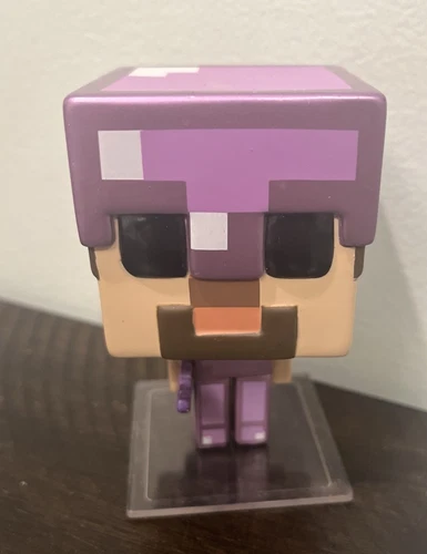 Funko POP Games Minecraft STEVE in ENCHANTED ARMOR #324  Toys R Us Exclusive