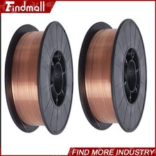 Findmall 2 Pack ER70S-6 10-lbs 0.035" (0.9 mm) Mild Steel MIG Welding Wire