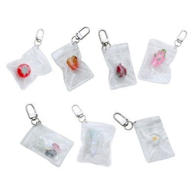 Stylish Clear Fruit Bag Phone Charm Unique Bag Pendant Keychain for Trendsetters