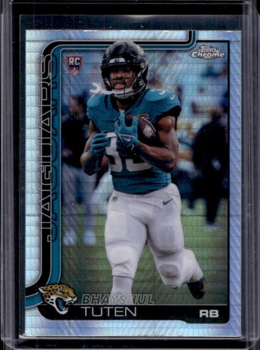 2025 Topps Chrome Bhayshul Tuten RC Prism Refractor #389 Jaguars Rookie
