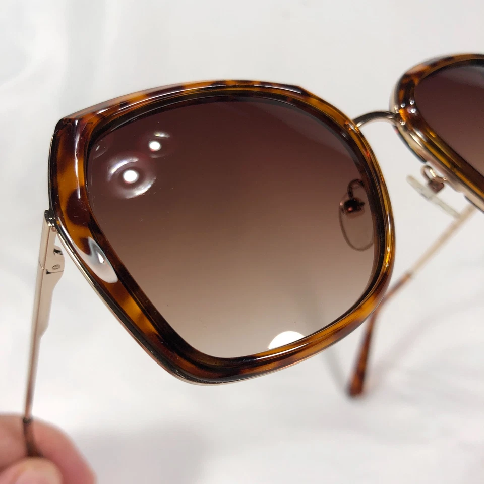 Gafas de sol Nicole Miller AVILA C02 marco tortuga/dorado marrón degradado 54-18-140 Foto 2 de 4