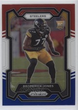 2023 Panini Prizm Rookies Red White & Blue Prizm Broderick Jones #385 5f8