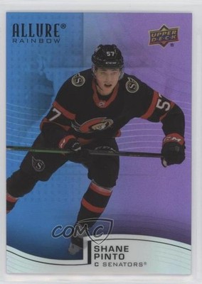 2021 Upper Deck Allure Rainbow Blue Purple /199 Shane Pinto #R-27 Rookie RC t9h