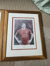 Ryan giggs  signed print OBE &lsquo;life at the top&rsquo;