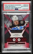 PSA/DNA 2021-22 Black Diamond Relic Rookie Gems Ruby 14/49 Jamie Drysdale w5p