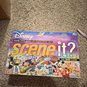 Disney Scene It? The DVD Game Complete w/ Buzz-in Token, 2+ Players, 2004