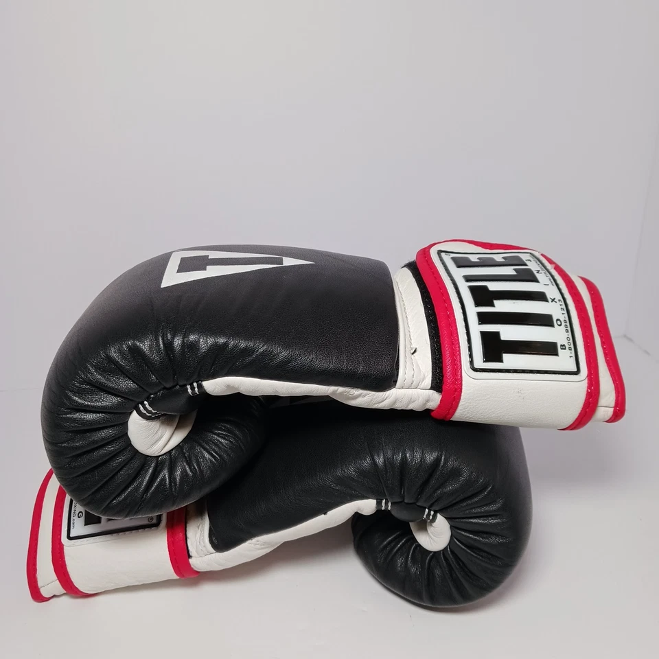 Guantes de Boxeo Title Boxing Gel World Bag Cuero Talla Grande Negros Foto 3 de 4