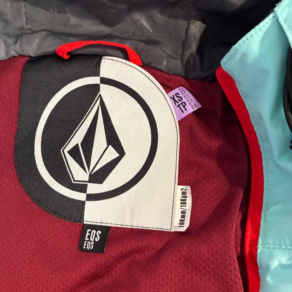 Volcom Ski Snowboard Jacket Waterproof Hooded Color Block Athletic Womens XS - Image 3 of 4