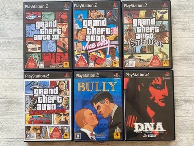 SONY PS2 Grand Theft Auto   Vice City San Andreas liberty City & Bully & D.N.A