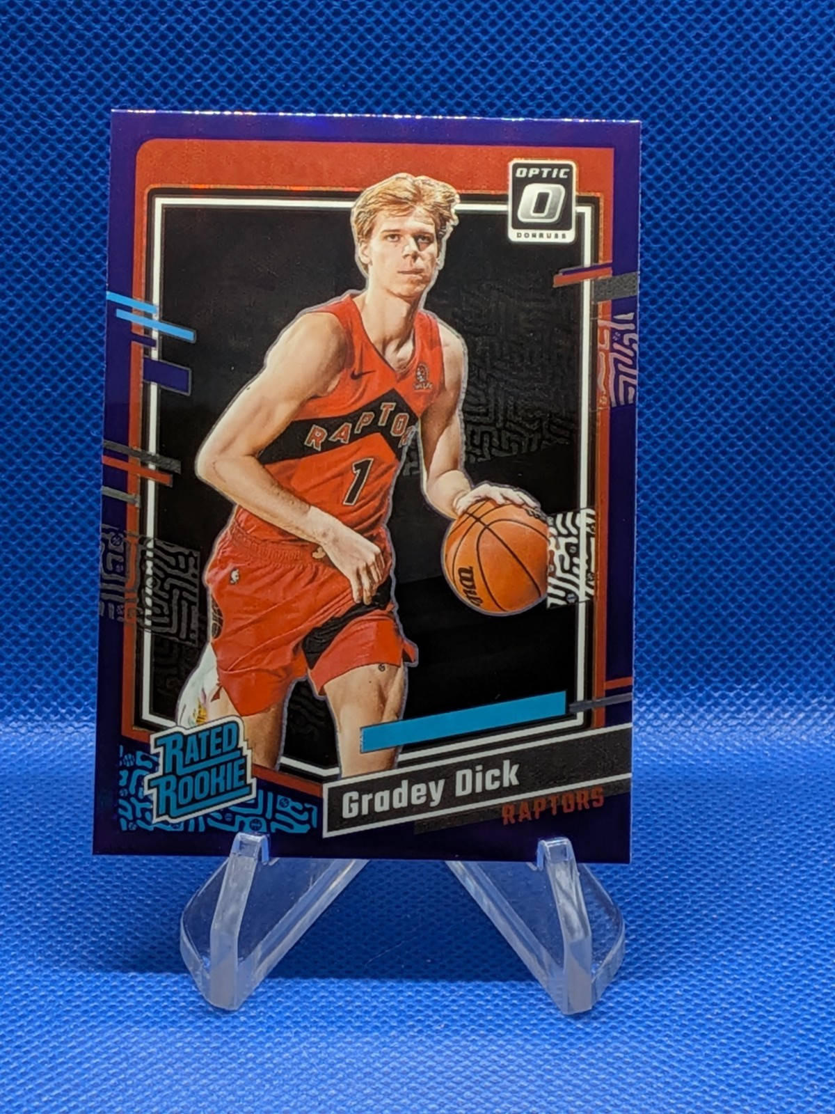 2023-24 Panini Donruss Optic - Rated Rookie Gradey Dick #212 Purple Prizm (RC)