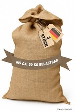 3 stk Jutesack Naturfaser ca.110cm x 60cm bis 50kg Kartoffelsack Sackh&uuml;pfen etc
