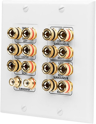 WP16 Banana Binding Post Gold Plated Terminal Decora Style for 7.1 Home Theater 