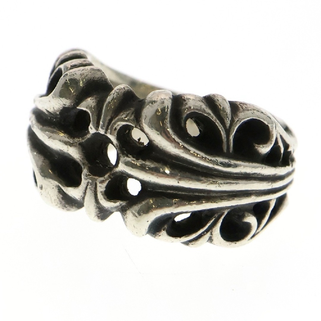 CHROME HEARTS K & T KT Ring Silver BCA347 Used eb2464bbdb6a436a4b82bdd7a77939a5