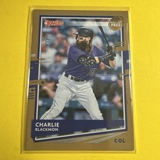 2018 Panini Donruss Charlie Blackmon Artist Proof 3/10 #66 Rockies 