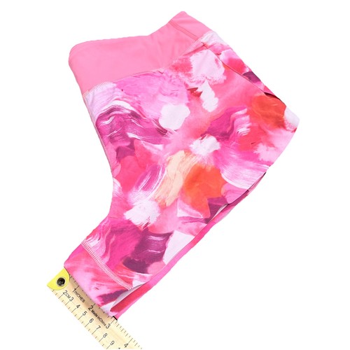 Athleta Pink Floral Printed Run With It 3.5" Inseam Lined Shorts Size Large - Picture 10 of 13