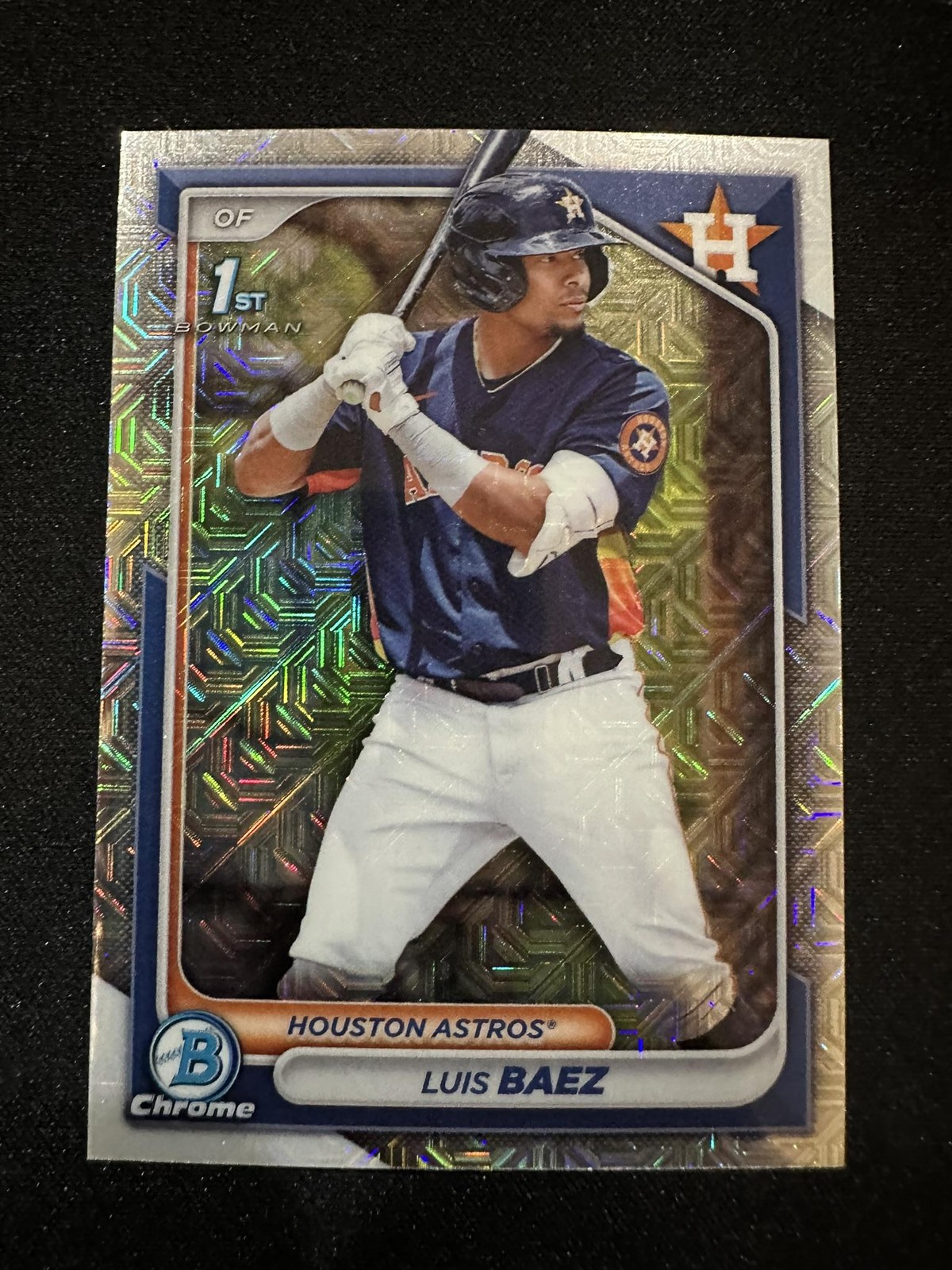 2024 1st Bowman #BCP-66 Luis Baez Chrome Prospects Mojo Refractor Astros