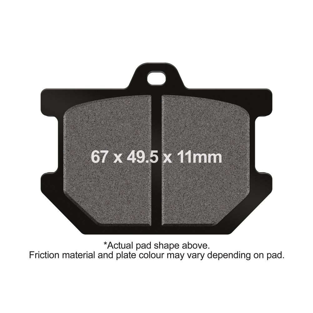 EBC Motorcycle Brake Pads DMX Front Left Yamaha XS 250 D 1979 - 1981