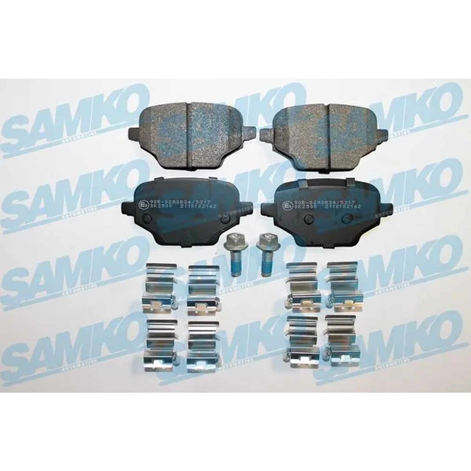 1x ORIGINAL® SAMKO Bremsbelagsatz, Scheibenbremse Hinten für Opel COMBO