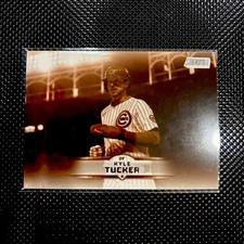 2025 Topps Stadium Club Kyle Tucker Sepia #77 Chicago Cubs