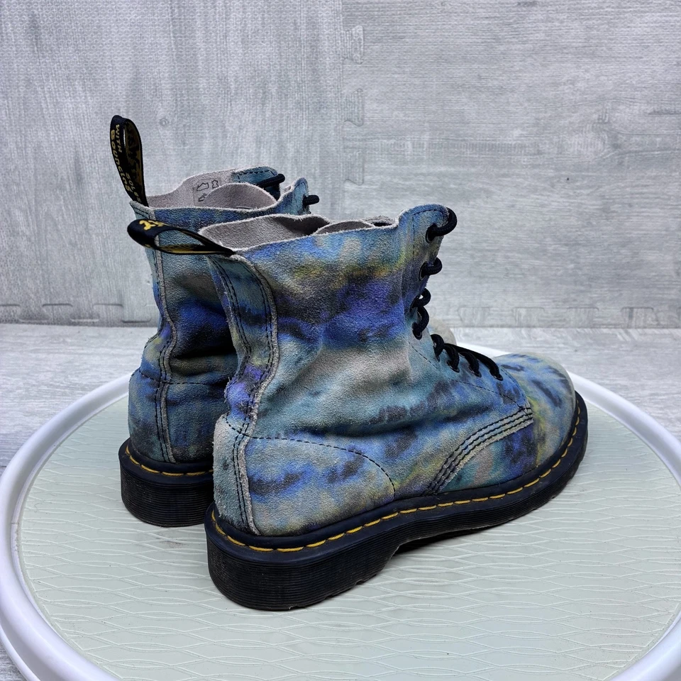 Botas de Combate Dr Martens Para Mujer 10 Pascal Tie Dye Cuero 27242 Foto 4 de 4
