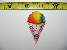 FLAVORED SHAVE SHAVED ICE CONE SMALL STICKER DECAL STREET FOOD TRUCK RESTAURANT