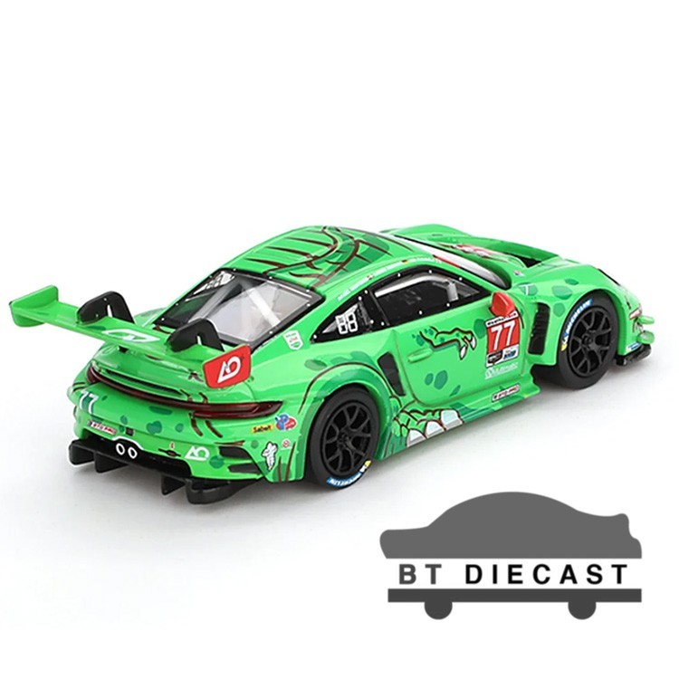 MINI GT PORSCHE 911 GT3 R #77 AO RACING 2024 IMSA DAYTONA GTD 2ND