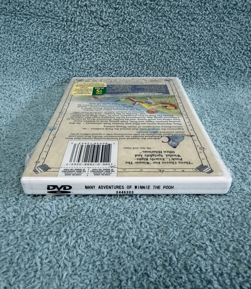 Many Adventures of Winnie the Pooh 25th Anniversary Edition (DVD) Disney New - Image 3 of 3