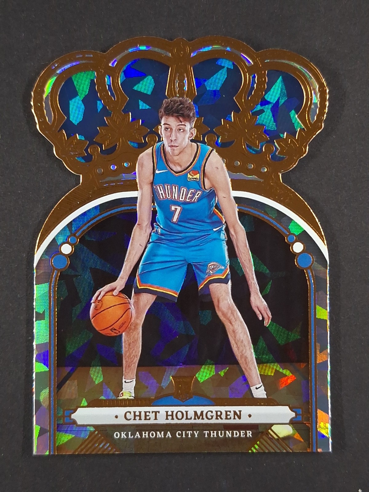2022-23 Panini Crown Royale CHET HOLMGREN RC Crystal Oklahoma City Thunder #85