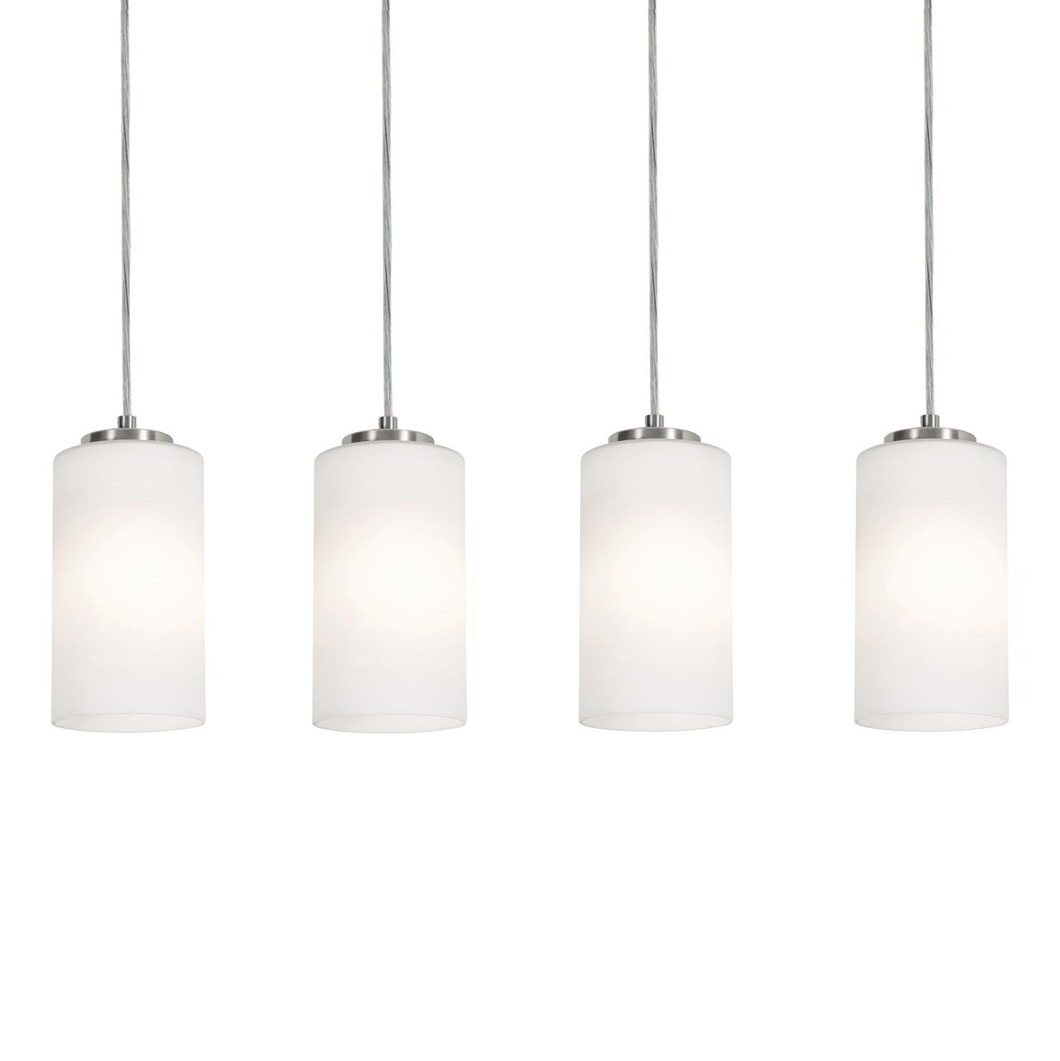 AFX LEOP04LNR4 Leo 4 Light 36"W Linear Pendant - Nickel