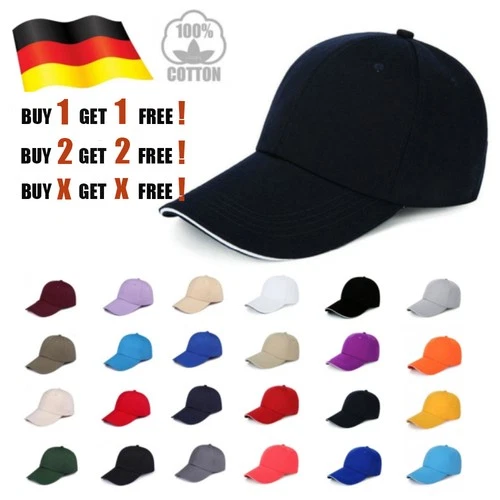Klassische Basecap Baseball Cap Mütze Verstellbare Kappe Herren Damen Kappe