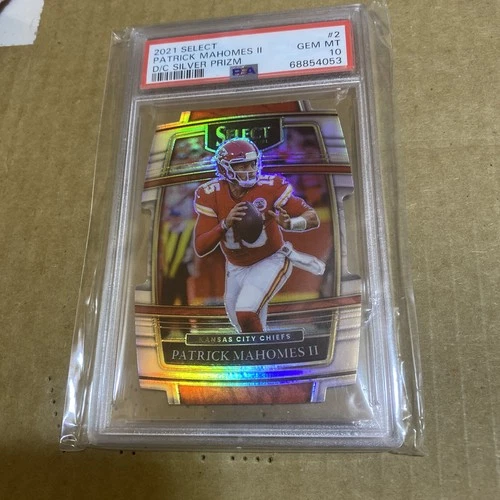 2021 Panini Select Patrick Mahomes II #2 Silver Prizm Die-Cut PSA 10