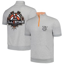 Unisex Heather Gray 2023 WNBA All-Star Game Fashion Half-Zip Short Sleeve