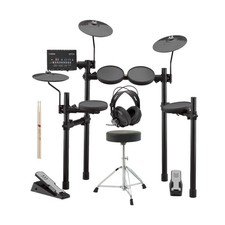 Yamaha DTX402K Electronic Drum Set with Throne, drumsticks, and Headphones
