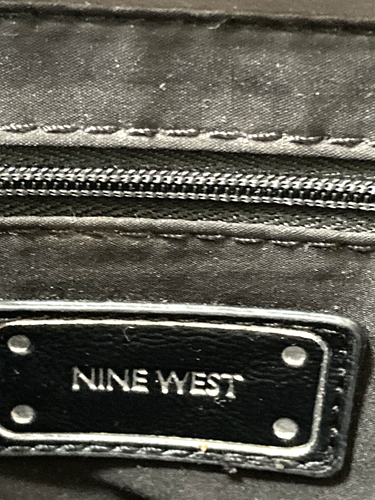 NINE WEST Gray Quilted Shoulder Bag Hand Bag Purse Satchel - Picture 11 of 22